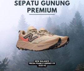Sepatu Running, Trekking, Gunung Premium